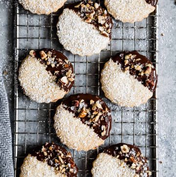 Gluten-Free Chocolate Pecan Shortbread Cookies