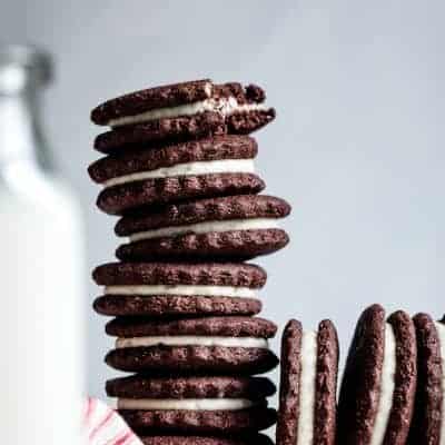 Homemade Gluten-Free Oreos with Vanilla or Peppermint Buttercream