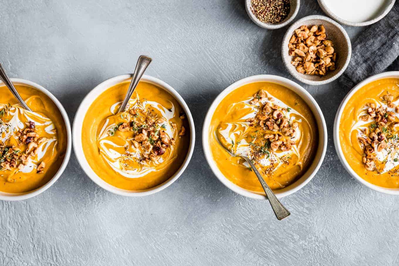 Creamy Carrot Soup Recipe with Za'atar