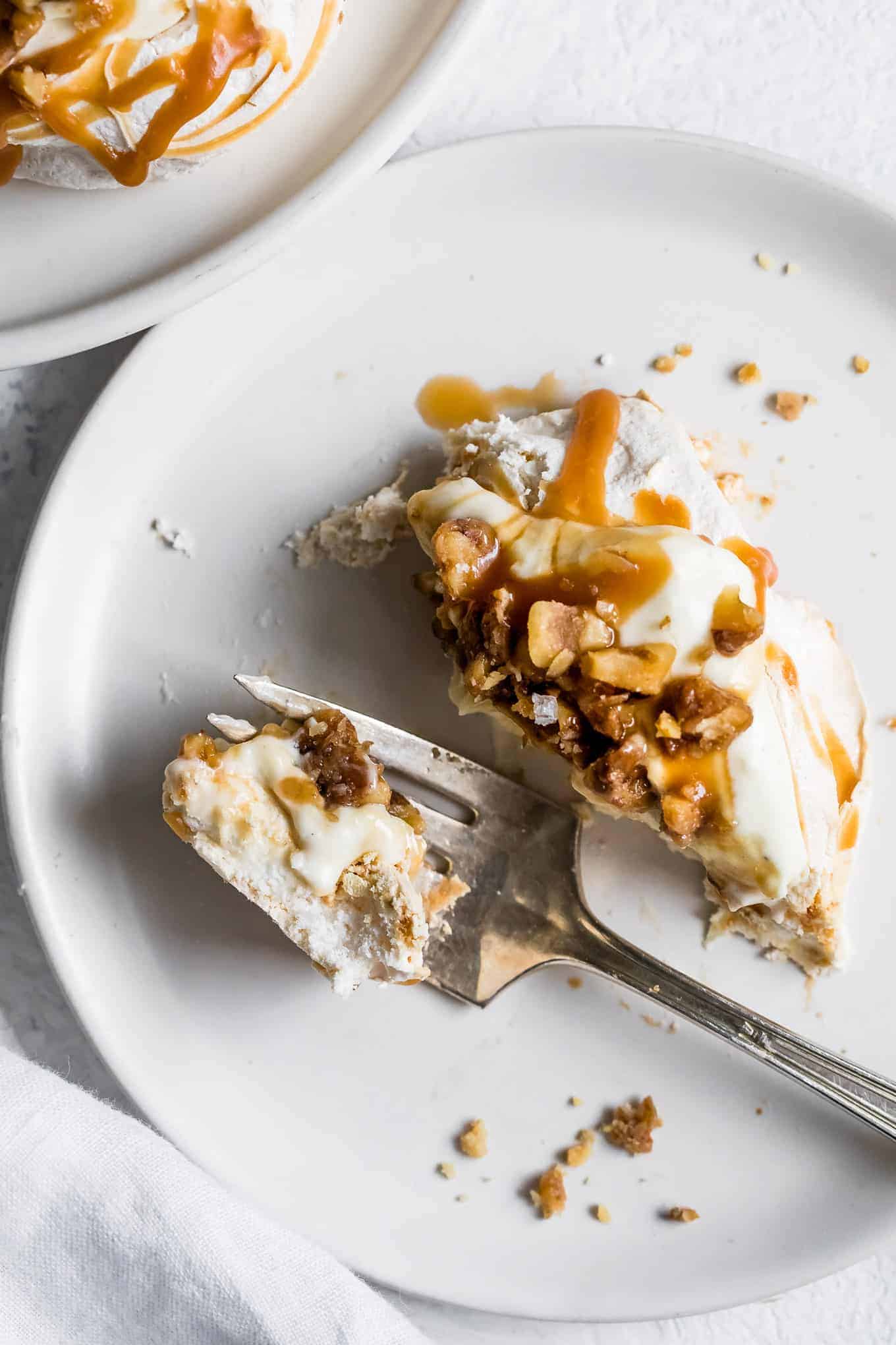 Caramel Cheesecake Mini Pavlovas