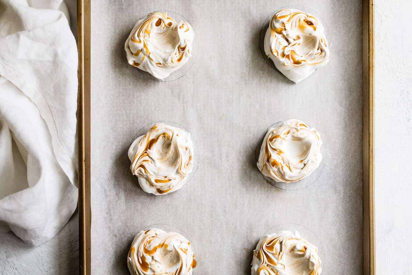 Salted Caramel Individual Pavlovas