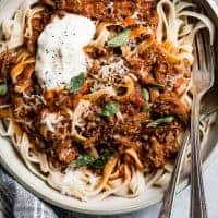 Weeknight Instant Pot Beef Ragu