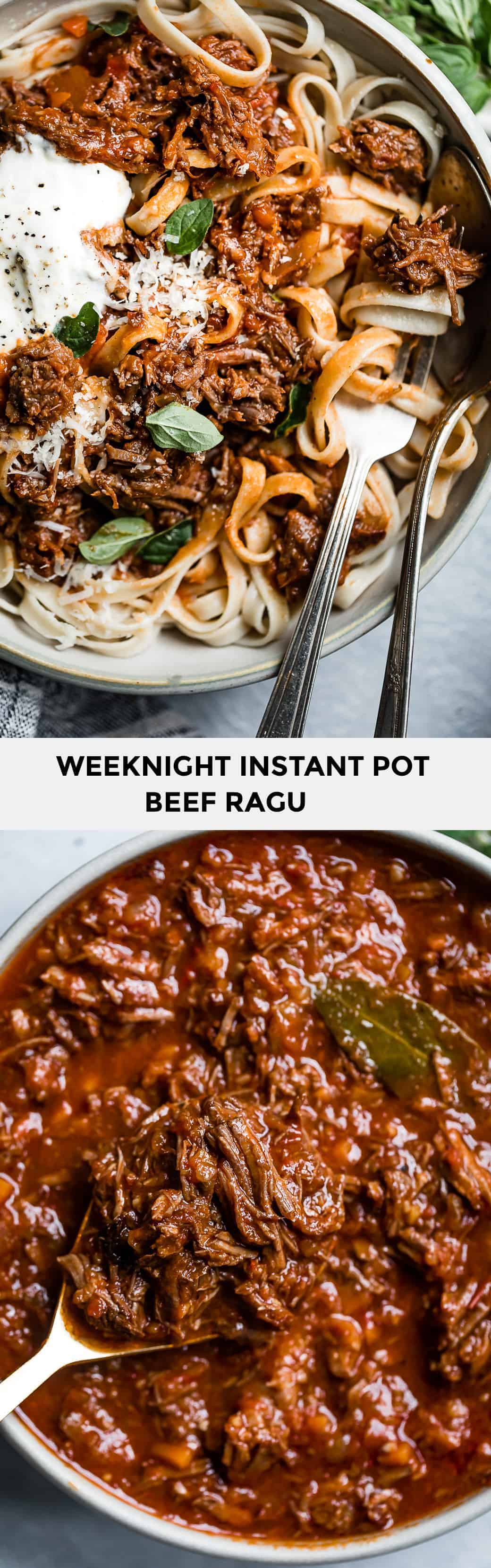 Weeknight Instant Pot Beef Ragu