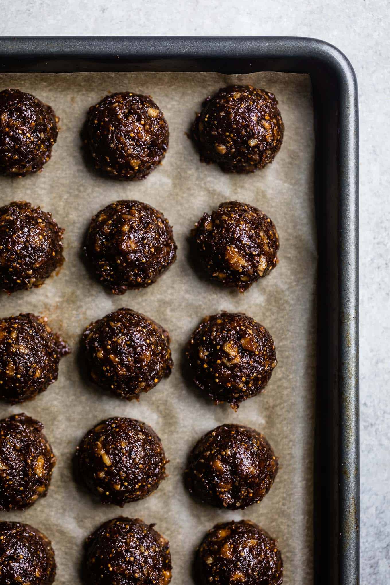 Truffles with Fig Puree