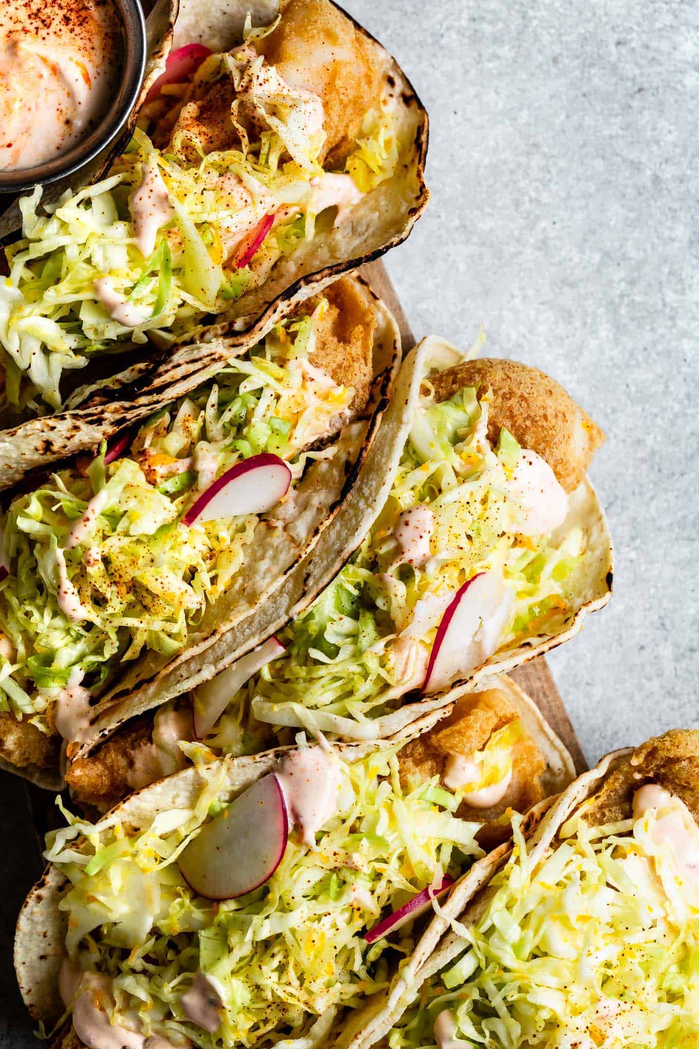 Gluten-Free Fish Tacos with Orange Slaw