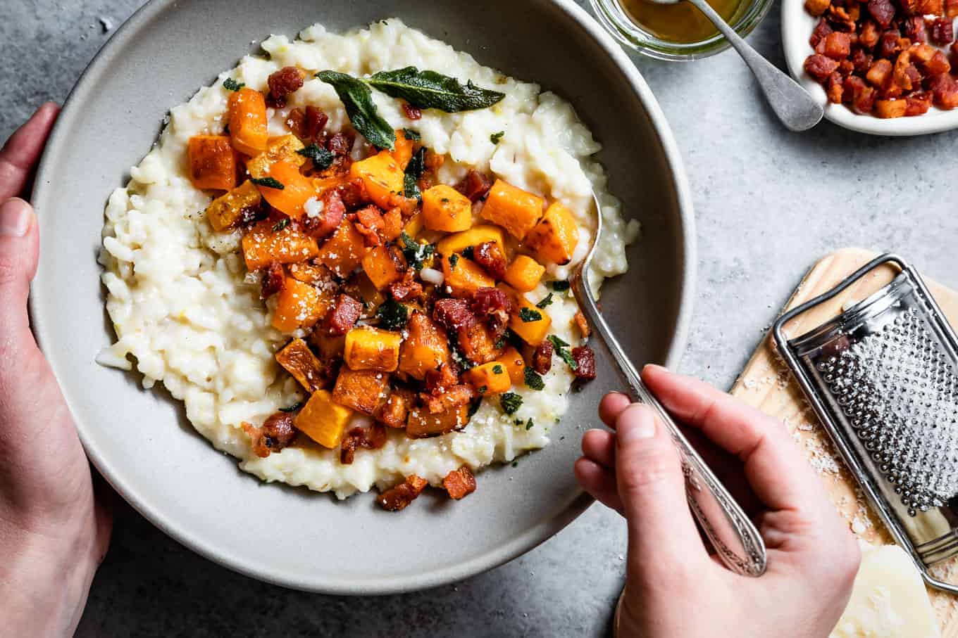 Creamy Risotto Recipe with Roasted Butternut Squash