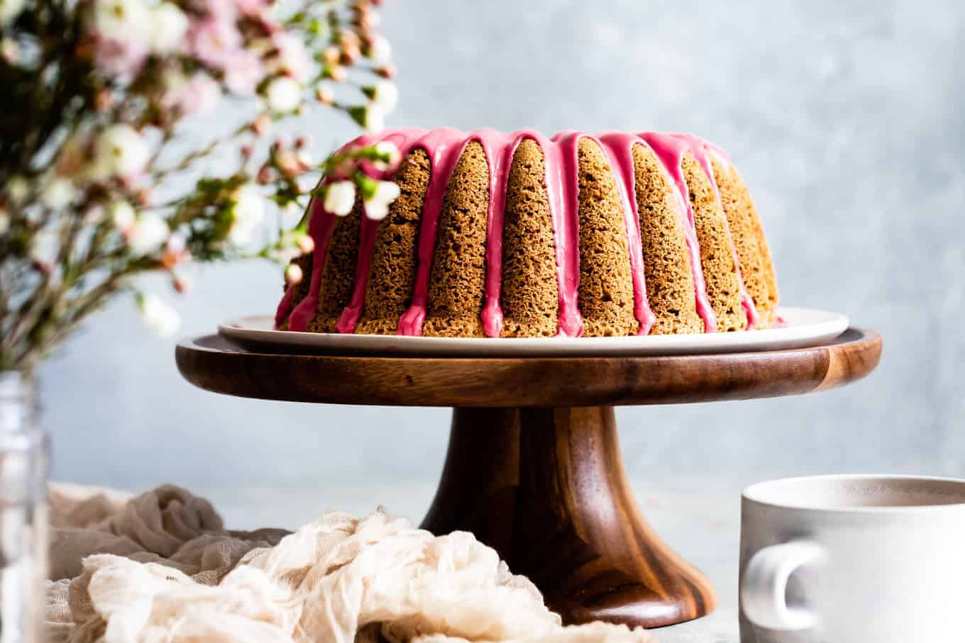 Gluten-Free Earl Grey Cake Recipe with Blood Orange Icing