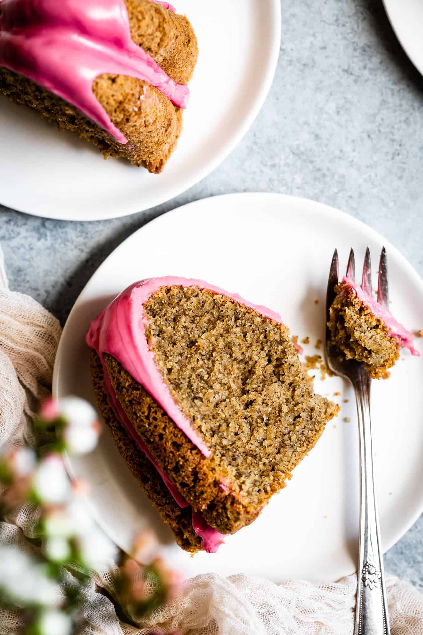 Earl Grey Gluten-Free Bundt Cake with Blood Orange Icing