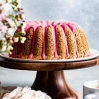 Earl Grey Gluten-Free Bundt Cake with Blood Orange Icing