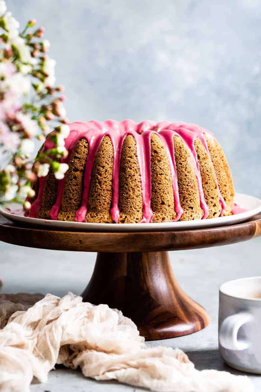 Gluten-Free Earl Grey Cake Recipe with Blood Orange Icing