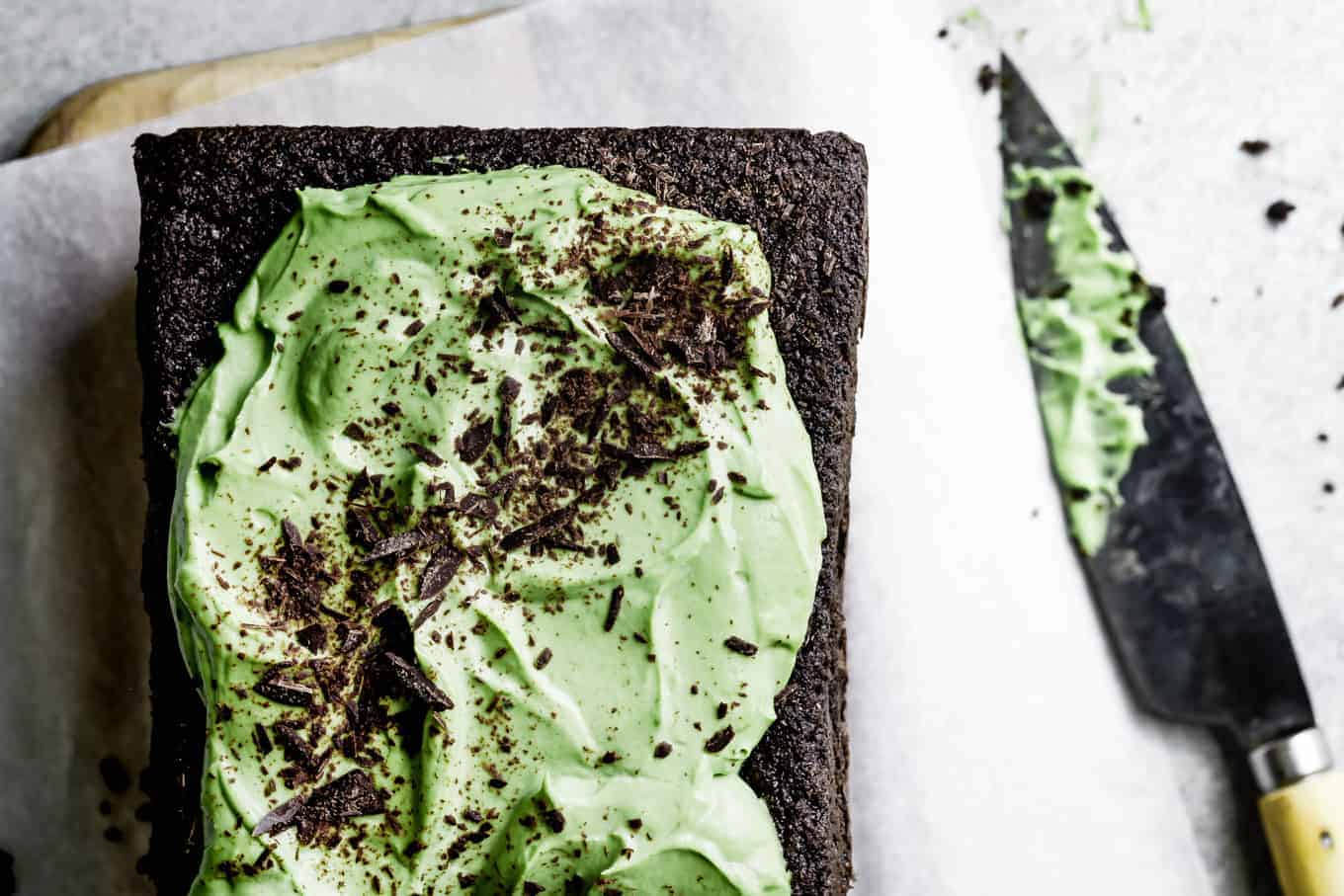 Gluten-Free Chocolate Cake with Black Sesame & Matcha