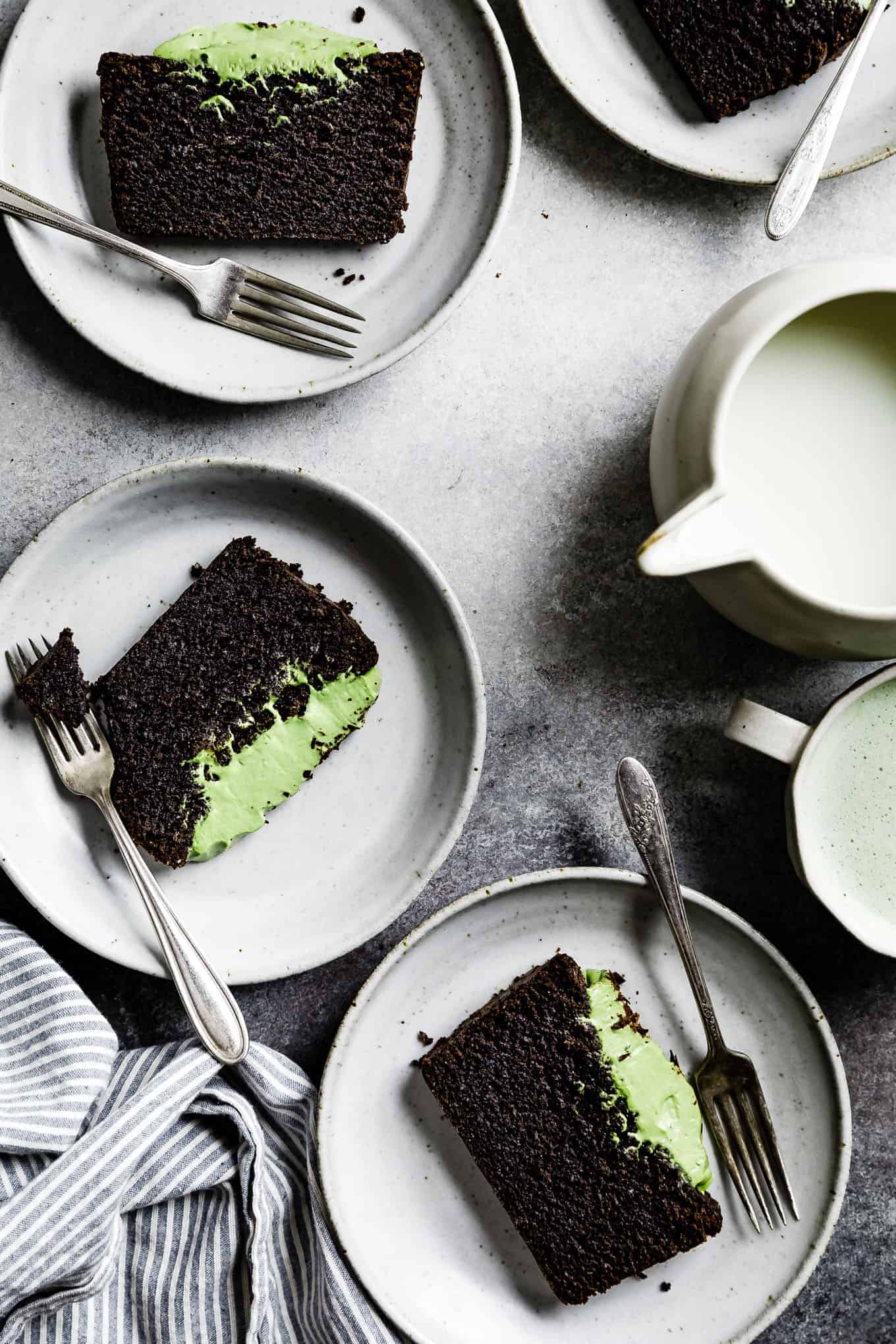 Gluten-Free Chocolate Cake with Black Sesame & Matcha