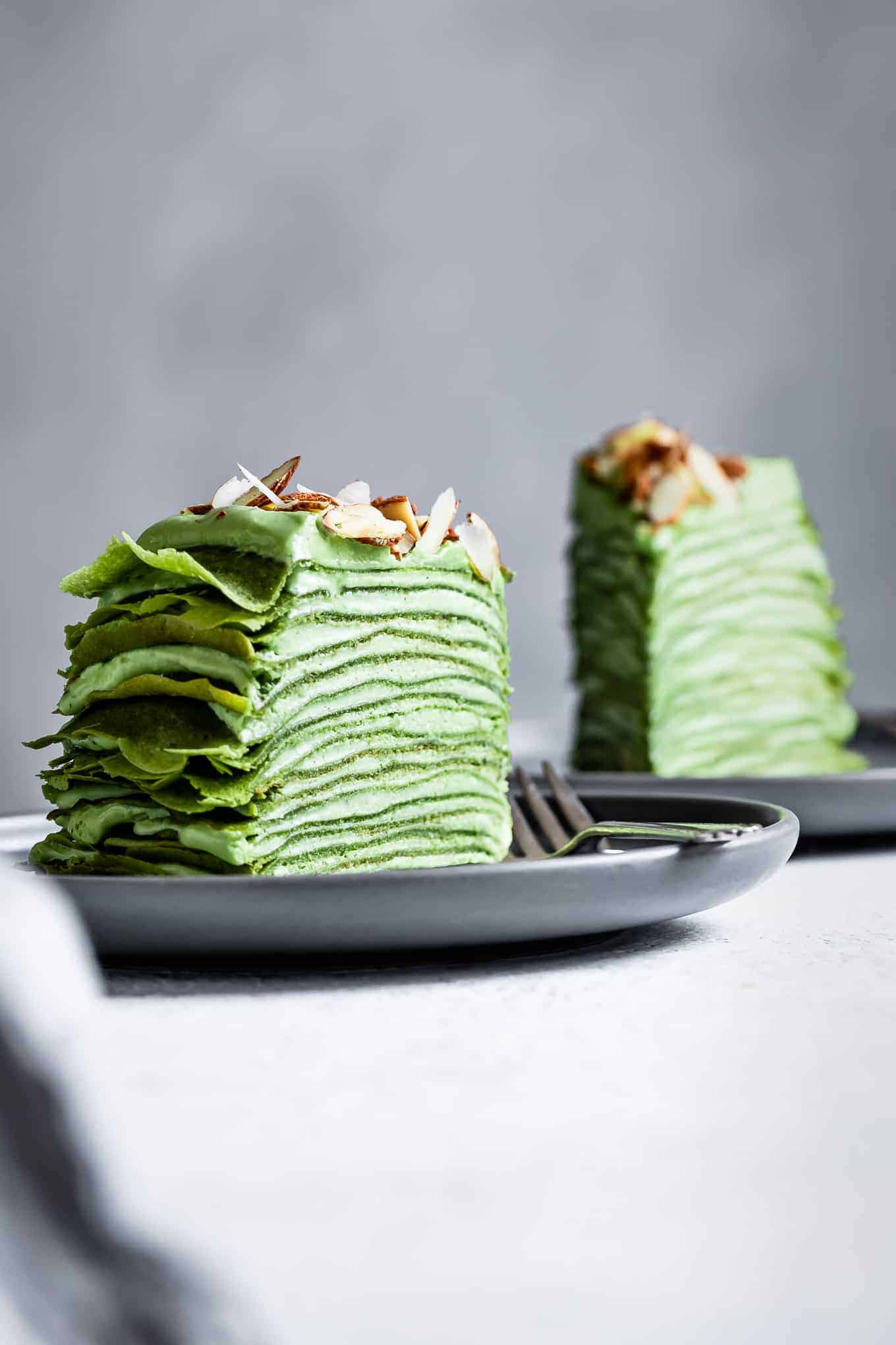 Matcha Mille Crepe Cake