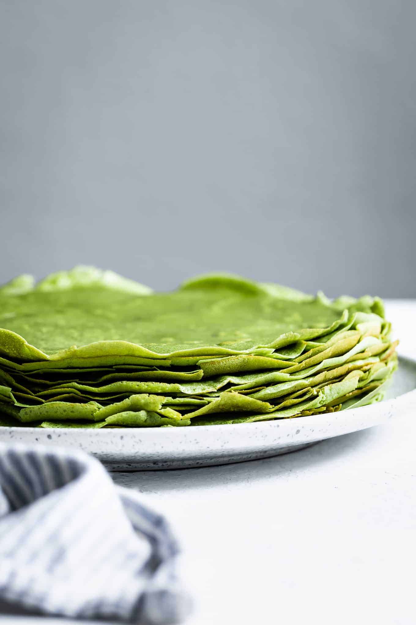 Matcha Mille Crepe Cake