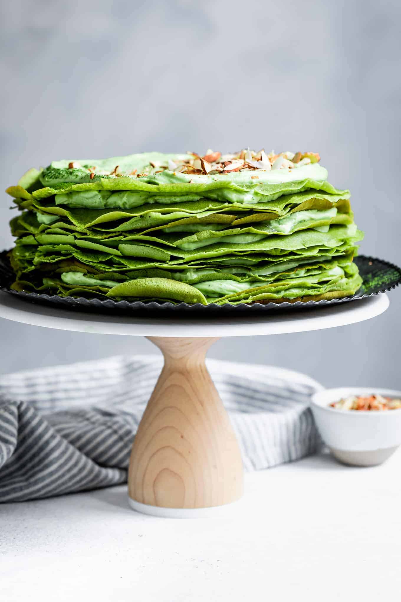 Gluten-Free Matcha Crepe Cake