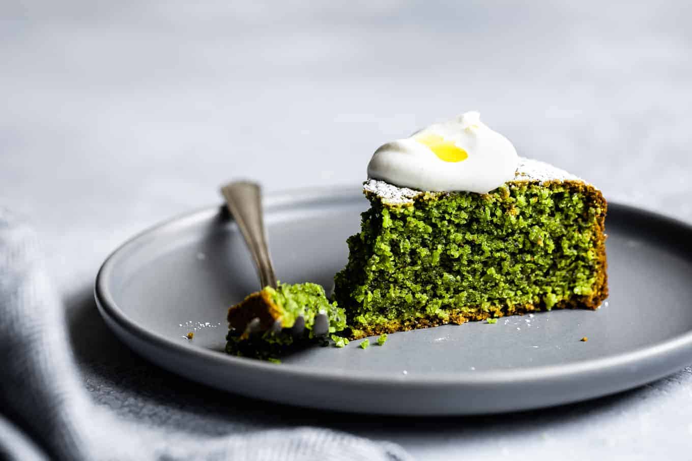 Matcha Poppy Seed Cake