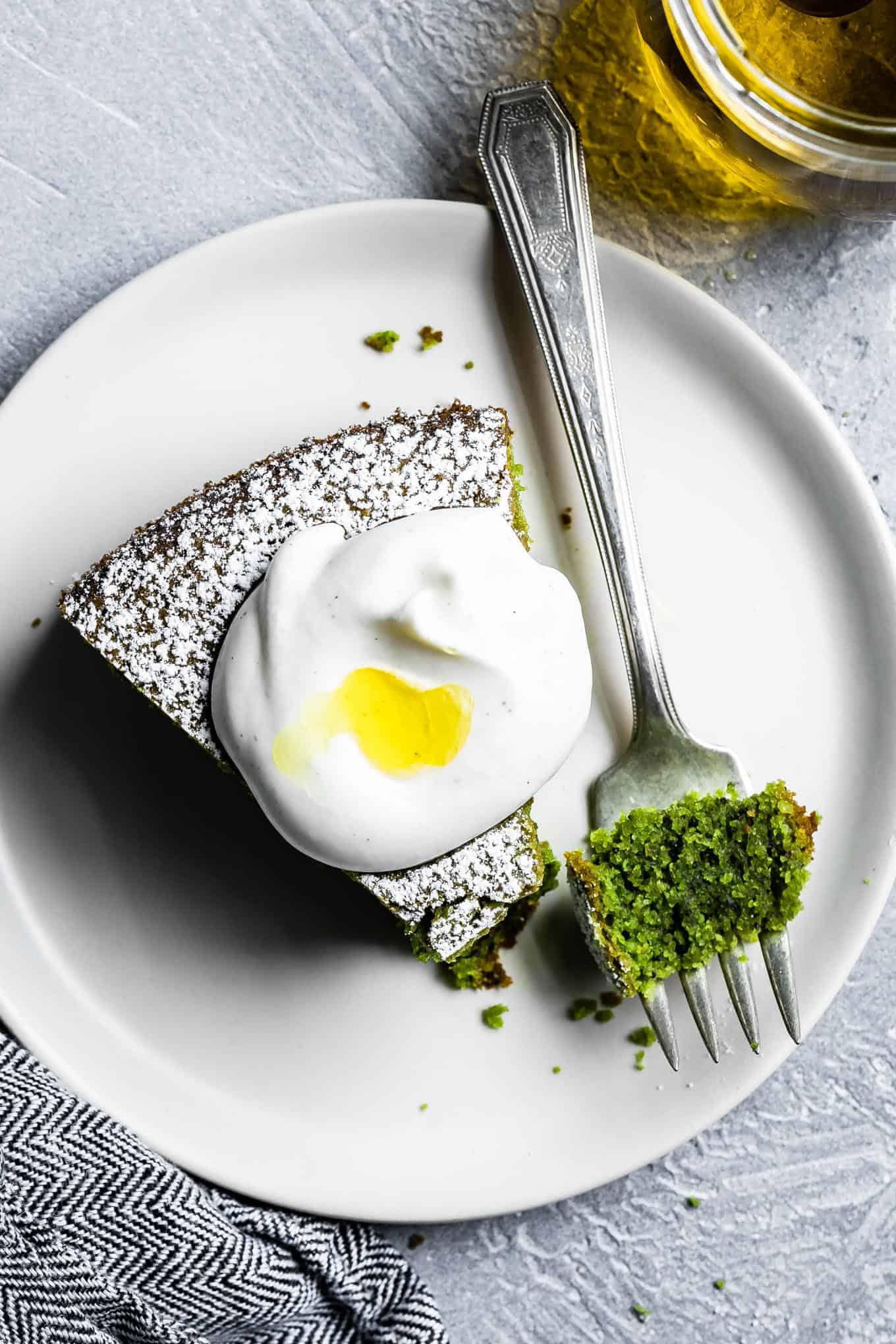 Matcha Olive Oil Cake