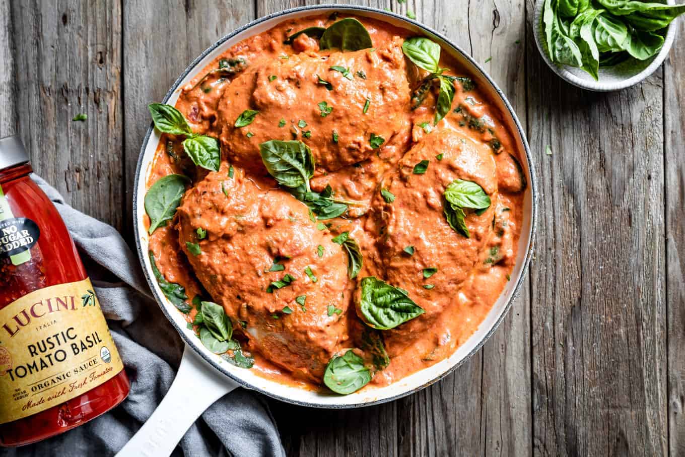 Tomato Chicken and Spinach