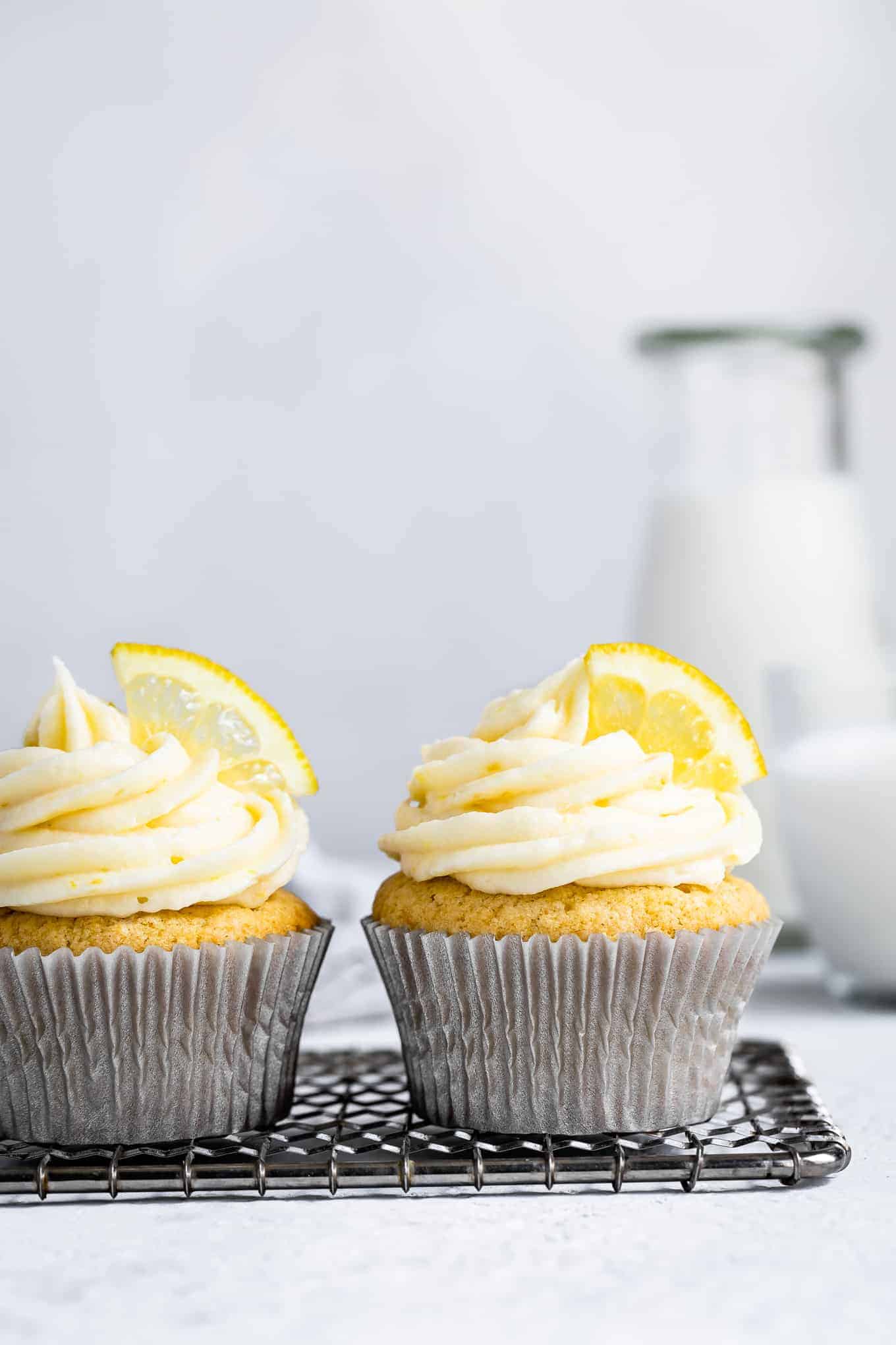 Gluten-Free Lemon Cupcakes with Cream Cheese Frosting