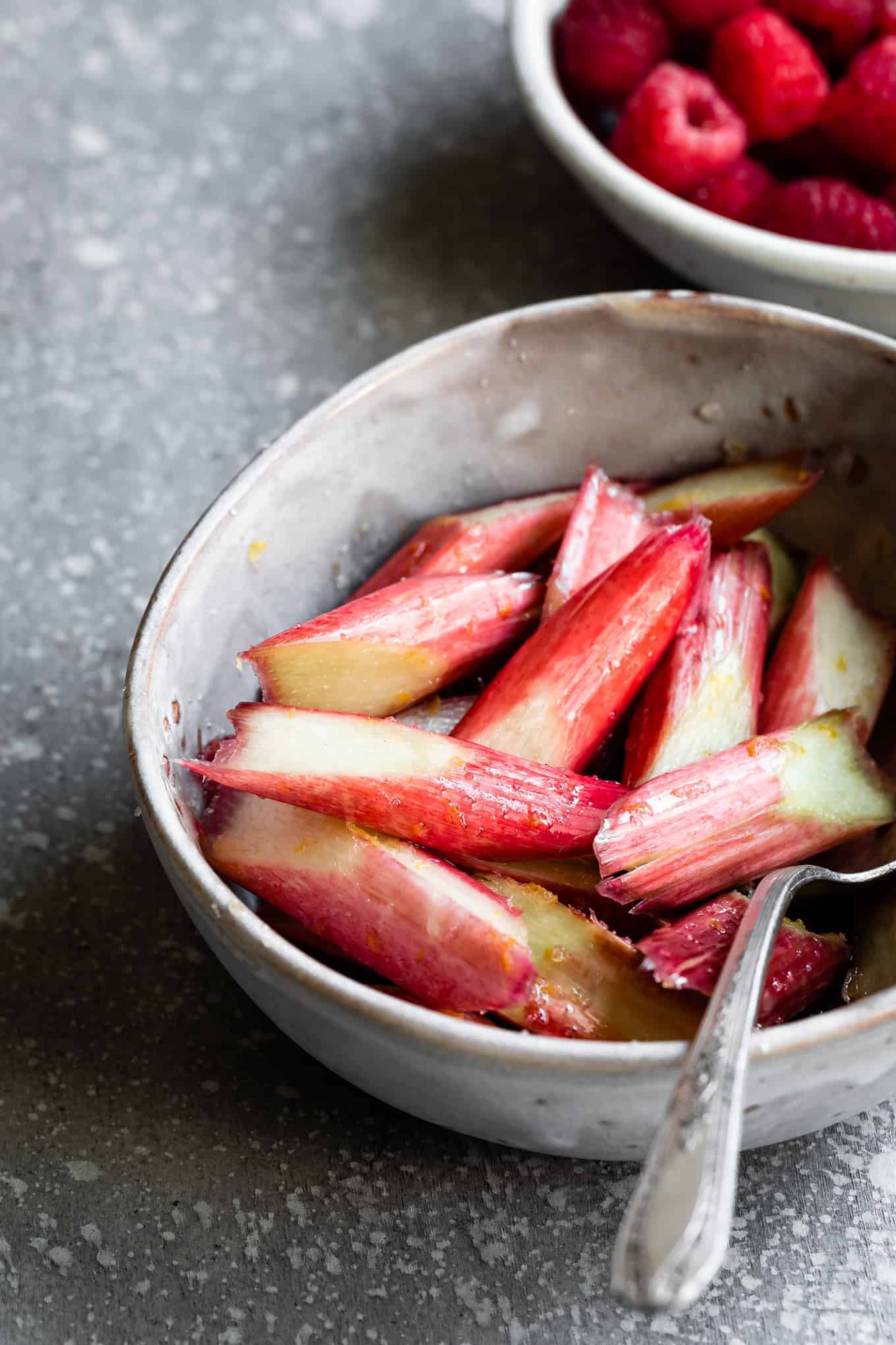 Macerated Rhubarb