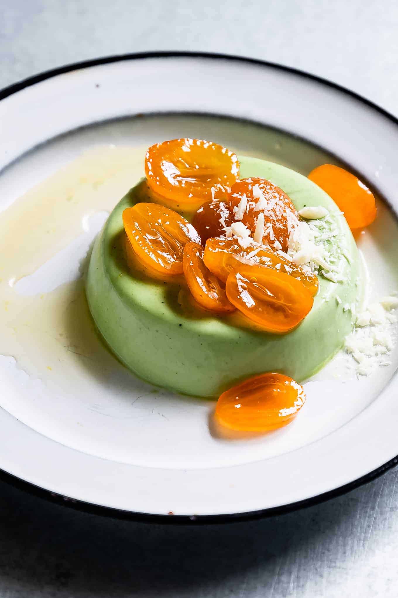 Panna Cotta Dessert with Matcha