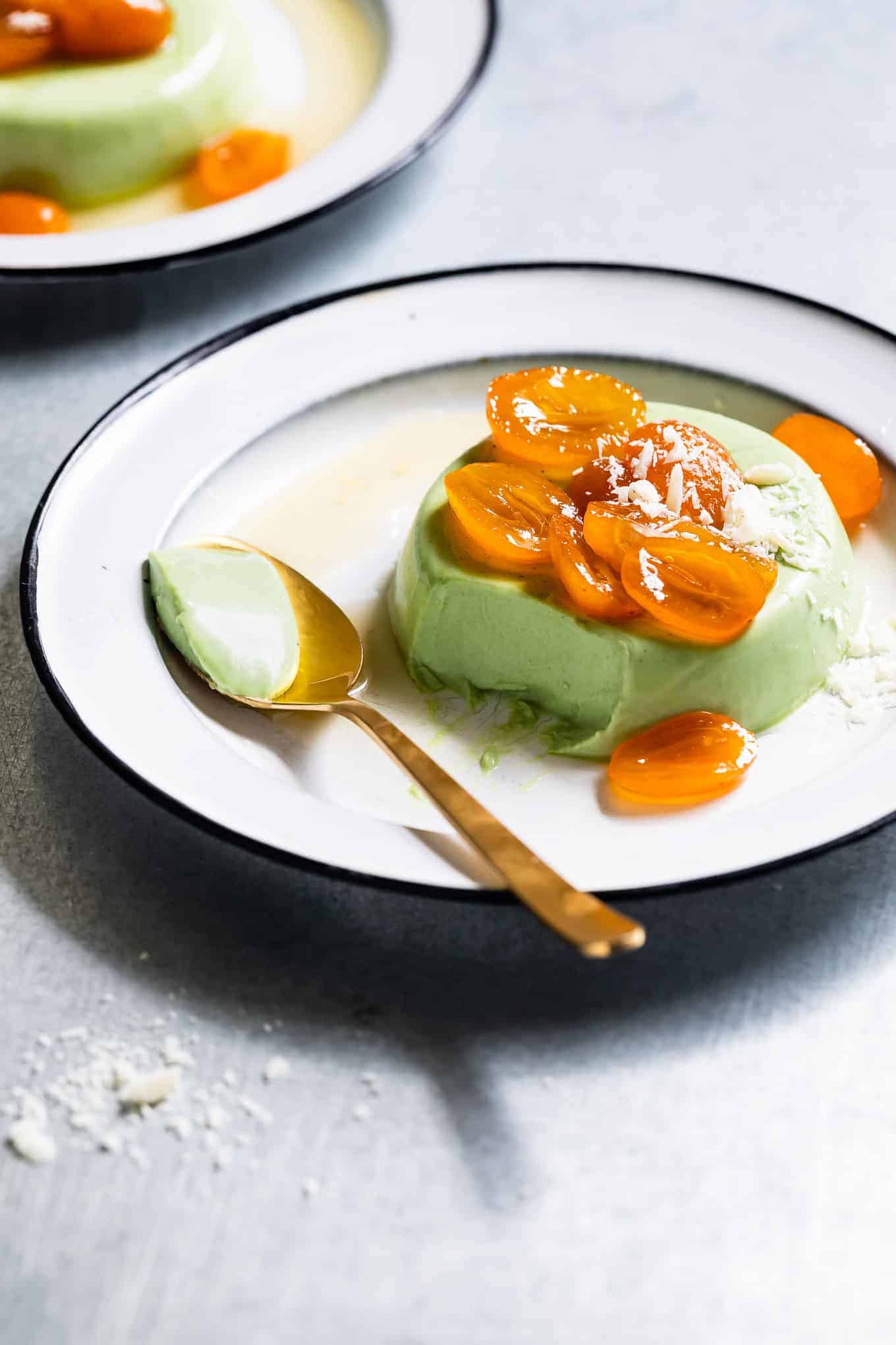 Green Tea Panna Cotta