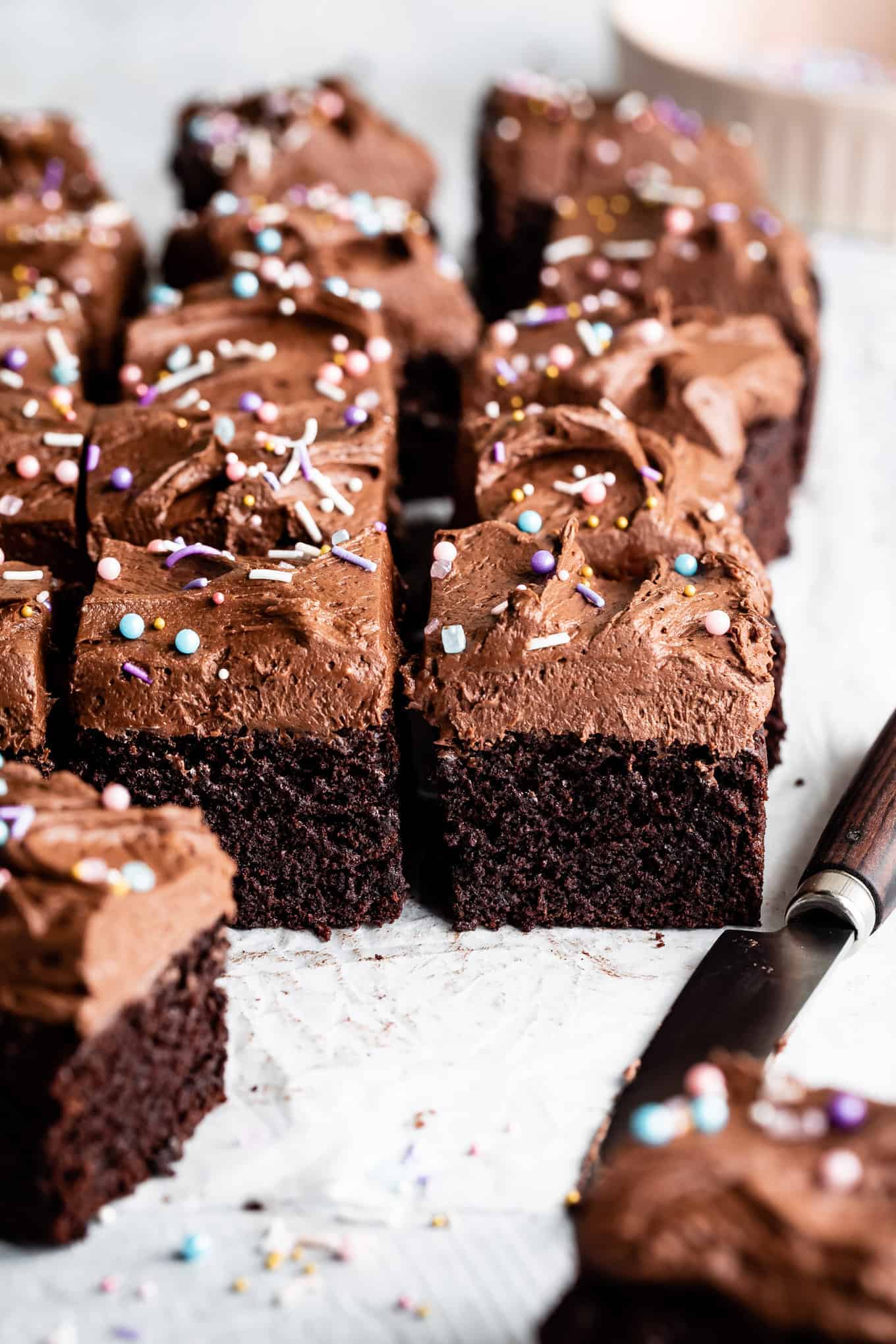 Moist Gluten-Free Chocolate Cake with Chocolate Buttercream