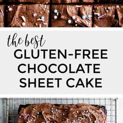 Gluten-Free Chocolate Sheet Cake with Chocolate Buttercream