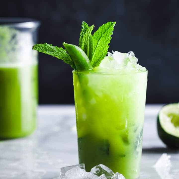 Sugar Snap Pea Mojito Mocktail