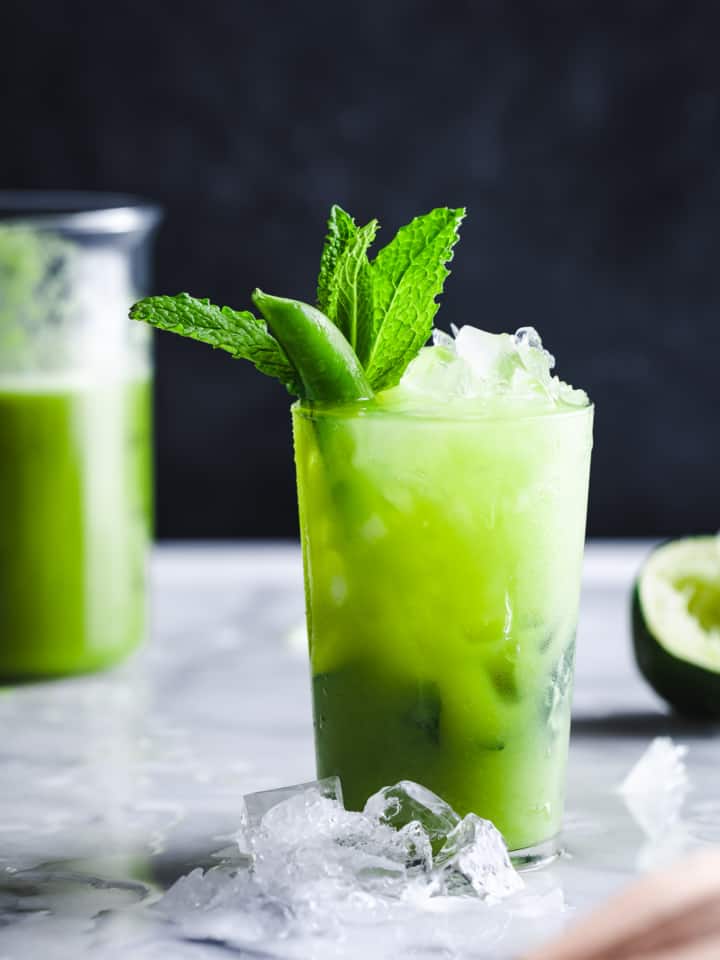 Sugar Snap Pea Mojito Mocktail