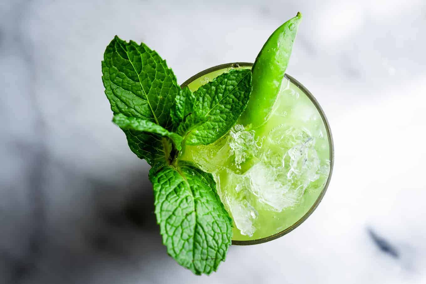 Sugar Snap Pea Virgin Mojito Recipe