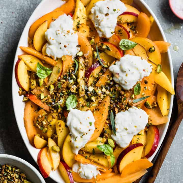 Summer Fruit Salad with Herbed Pistachios