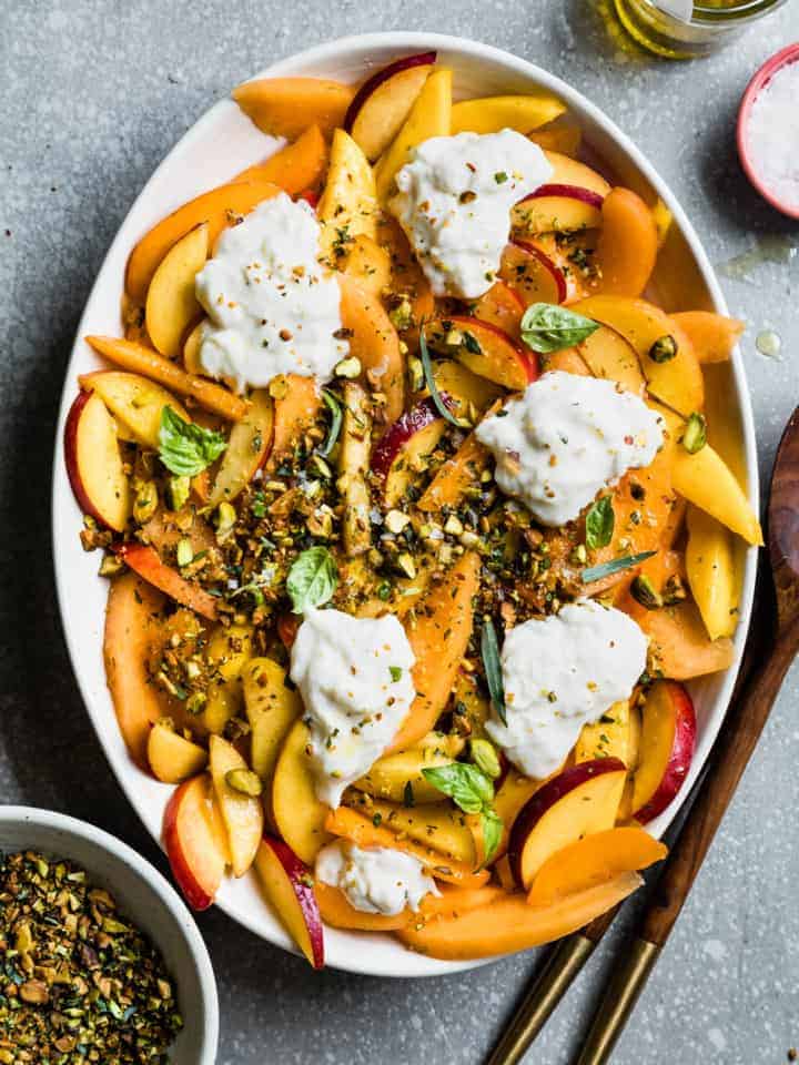 Summer Fruit Salad with Herbed Pistachios