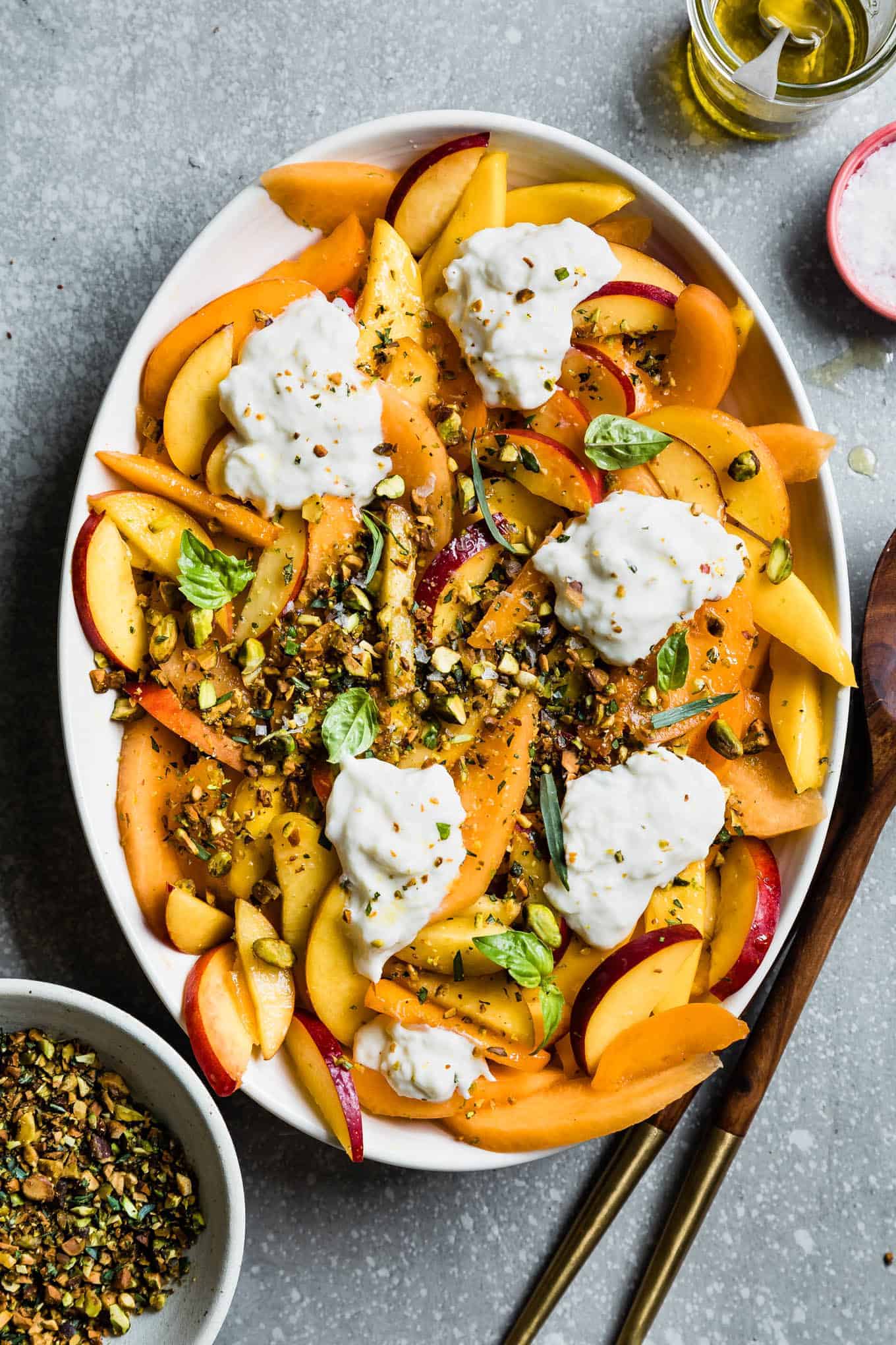 Summer Fruit Salad with Herbed Pistachios