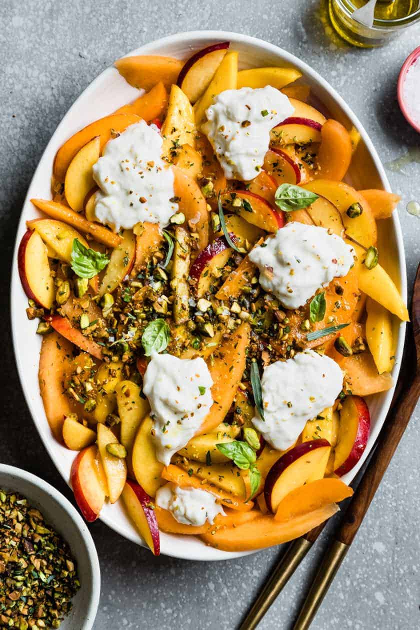 Summer Fruit Salad with Herbed Pistachios