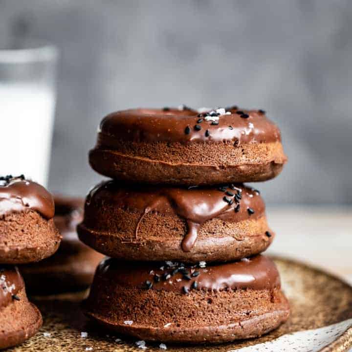 Chocolate Mochi Cake Donuts