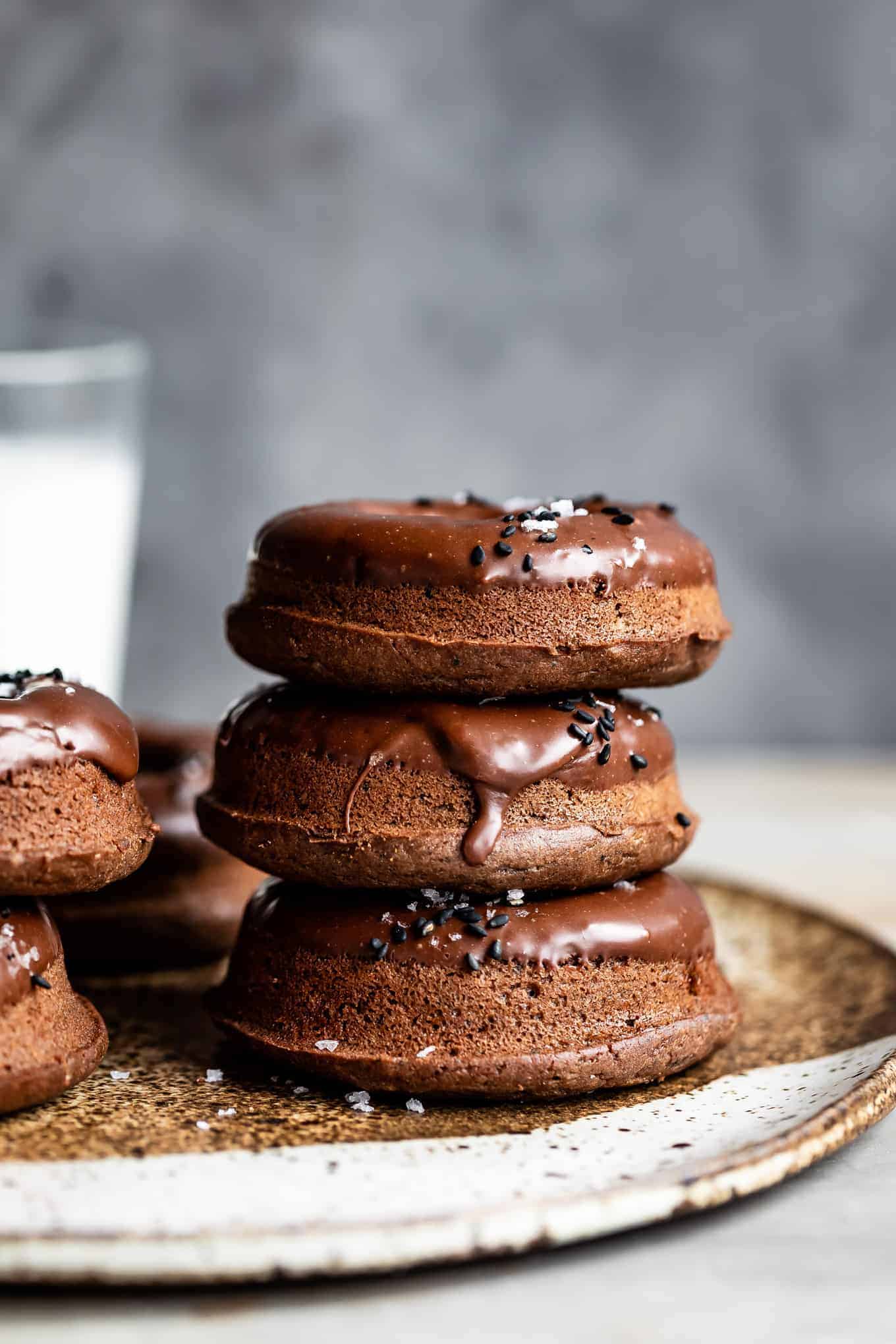 Chocolate Mochi Cake Donuts