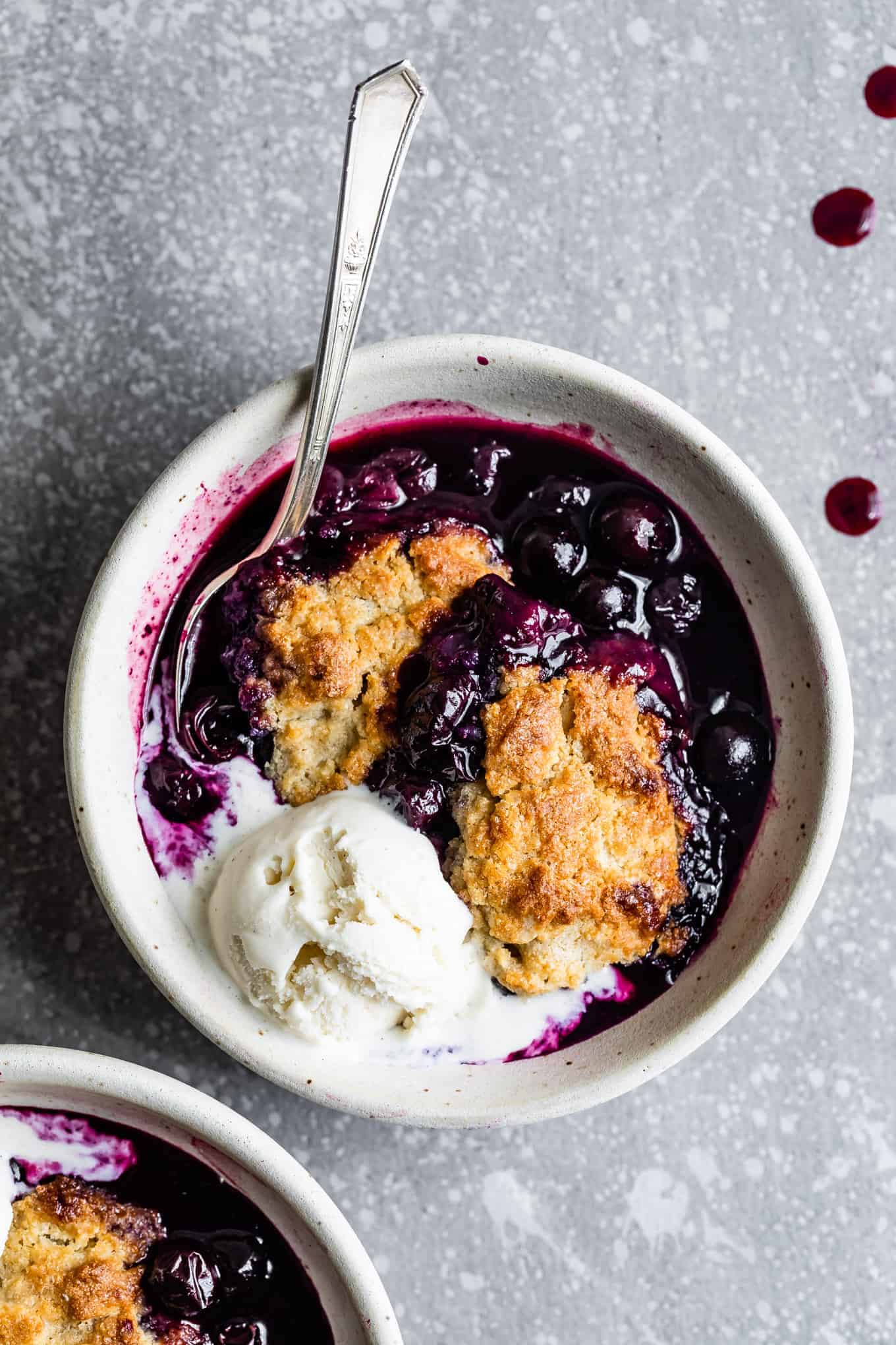 Gluten-Free Blueberry Cobbler with Oat Almond Flour Biscuits