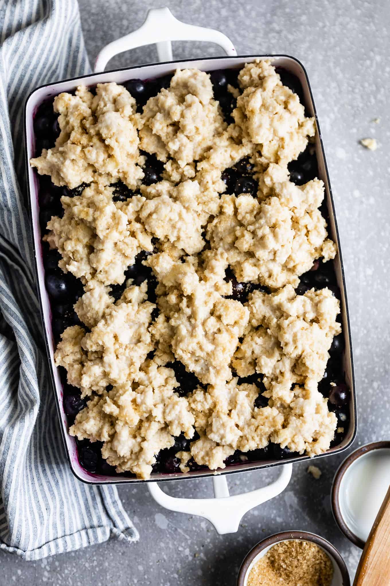 Gluten-Free Blueberry Cobbler with Drop Biscuits