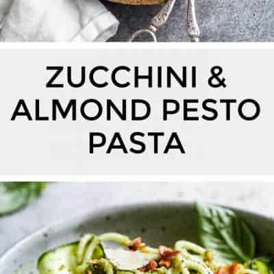 Gluten-Free Zucchini Pesto Pasta with Pancetta