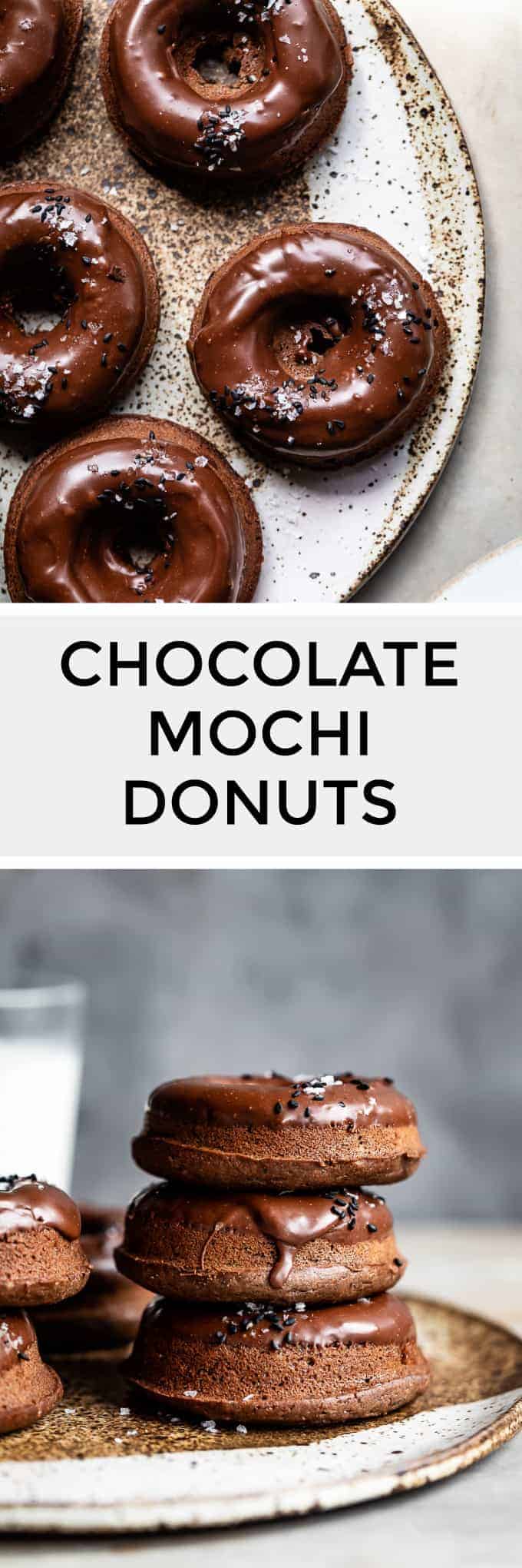 Chocolate Mochi Donuts with Chocolate or Matcha Glaze Snixy Kitchen