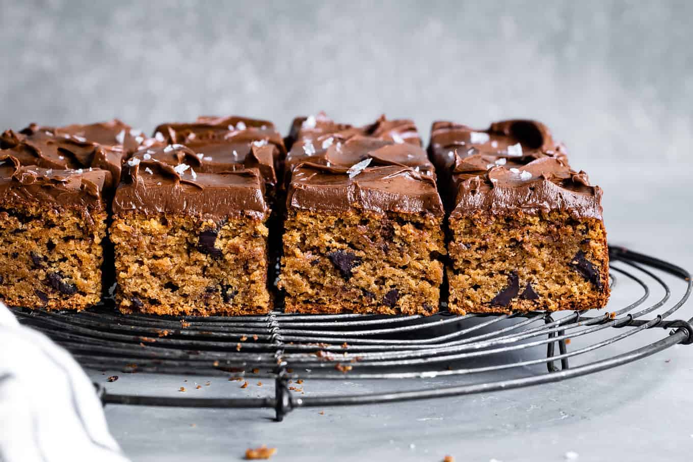 Chocolate Cake with Hazelnut Bar Top view