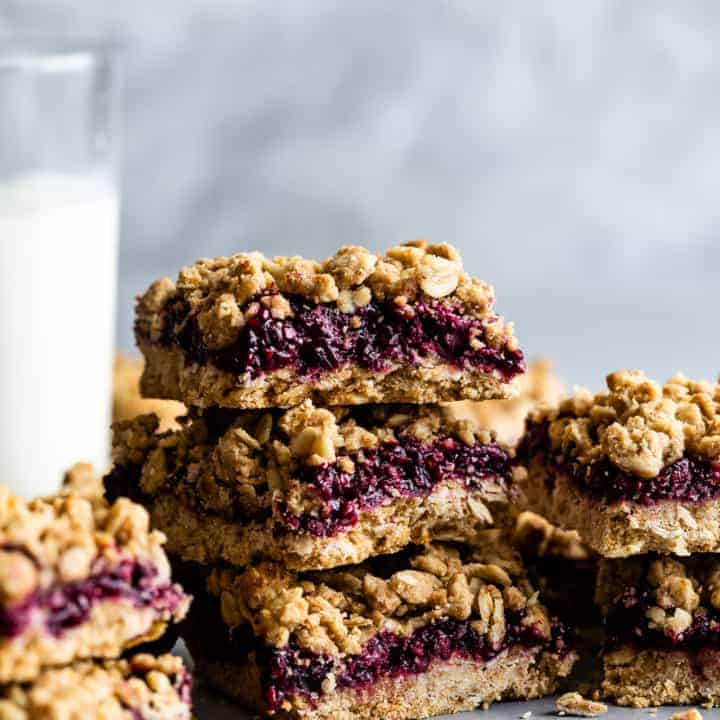 Gluten-Free Breakfast Oatmeal Jam Bars