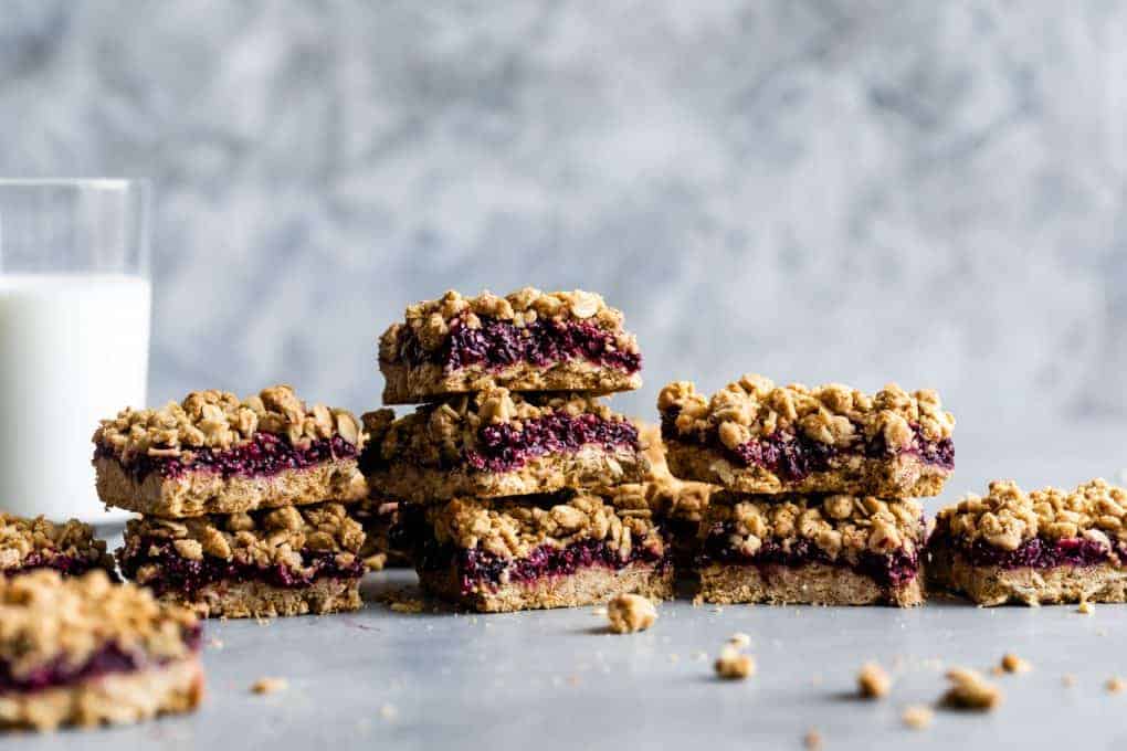 GlutenFree Breakfast Oatmeal Jam Bars Snixy Kitchen