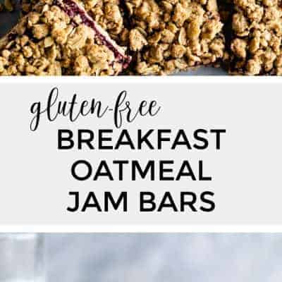 Gluten-Free Breakfast Oatmeal Jam Bars