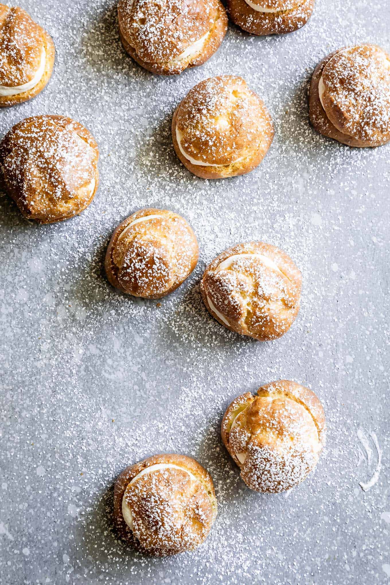 Gluten-Free Cream Puffs with Vanilla Whipped Cream