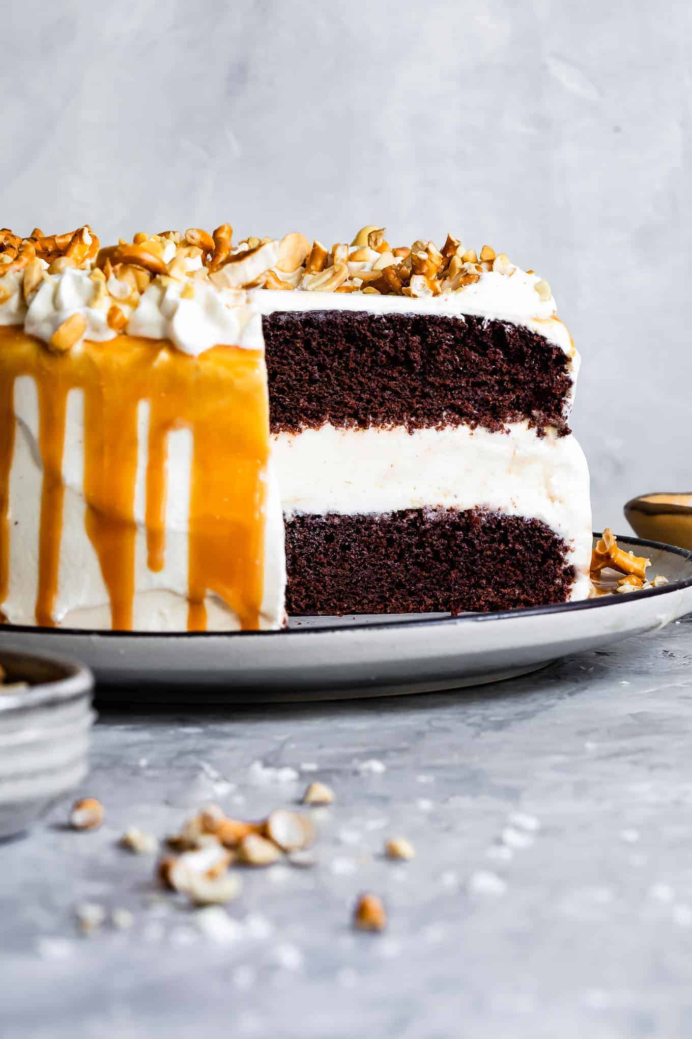 Bolo de gelado de chocolate sem glúten