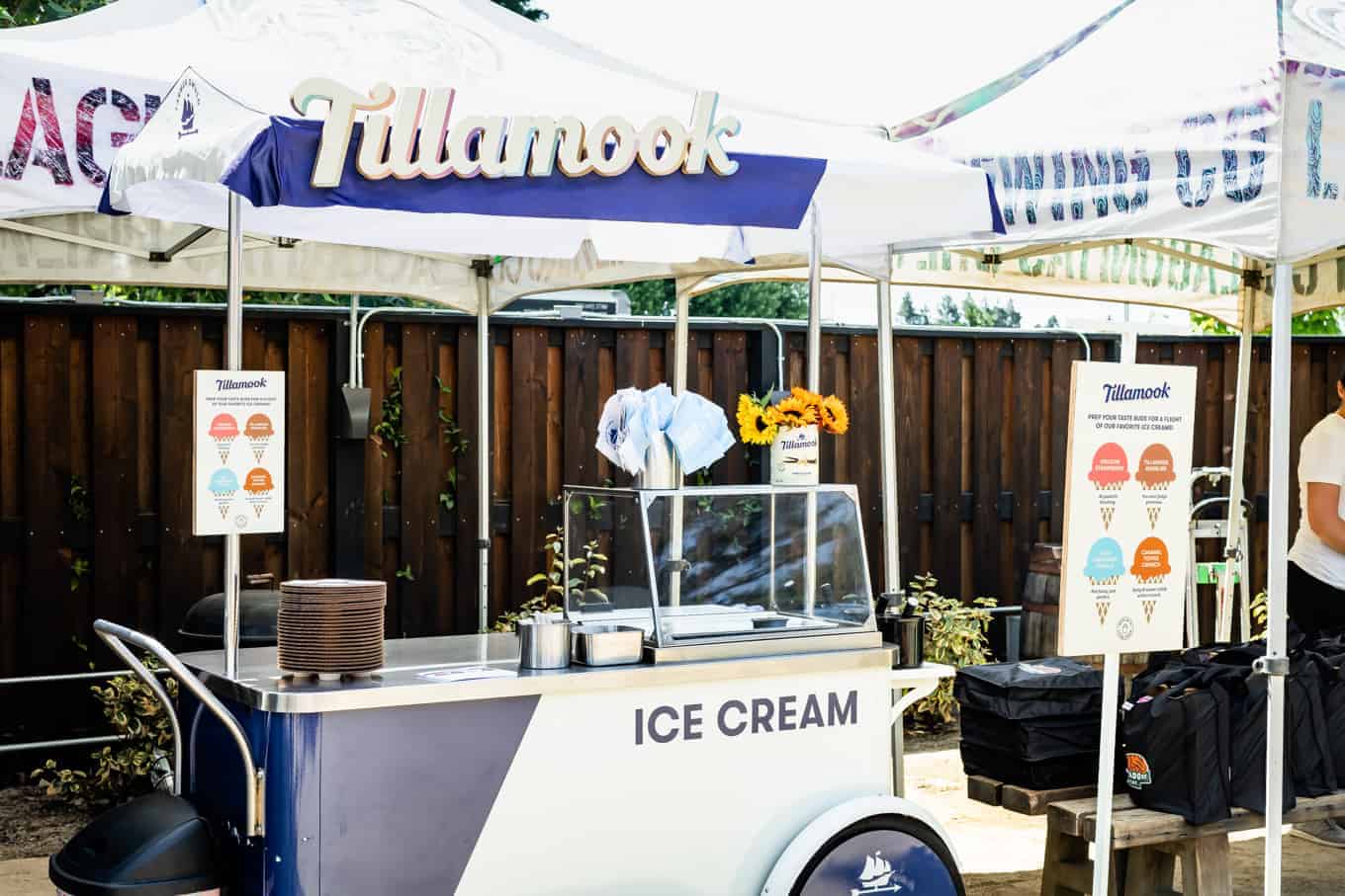 Tillamook Ice Cream Cart