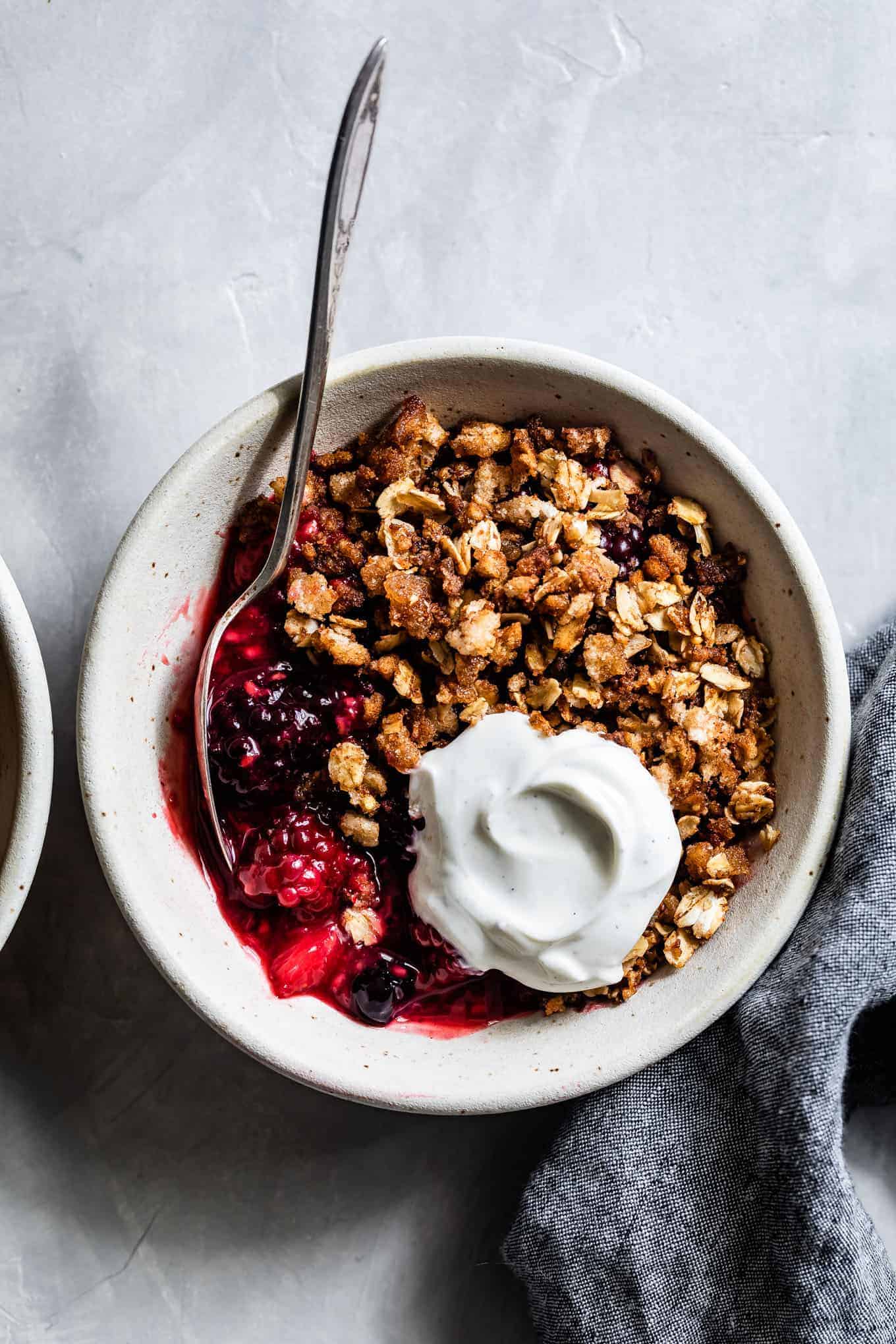 Healthy Gluten-Free Berry Crisp