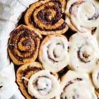 Gluten-Free Cinnamon Buns with Cream Cheese Glaze